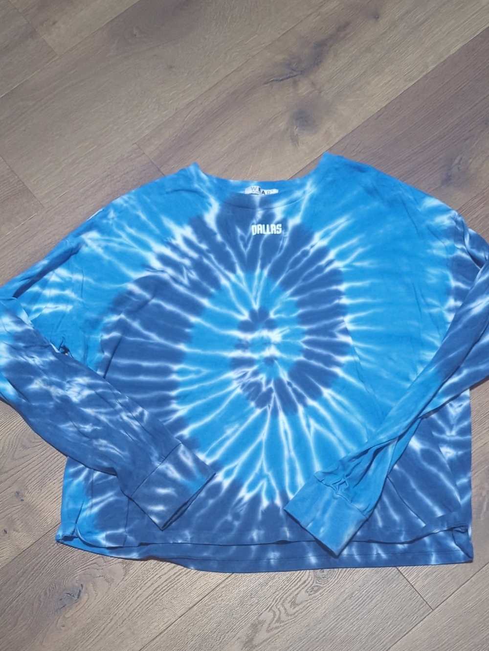 Dallas Tie-Dye Long Sleeve Womens Crop Tee